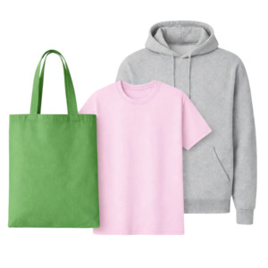 Essentials-pakke: Gildan 18500 Hoodie + 5000 T-skjorte + Westford Mill Tote Bag